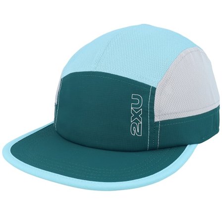 2XU - Grön 5panel Keps - Light Speed Cap Dark Moss/Retro Blue 5-Panel @ Hatstore