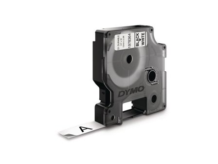DYMO Tape Durable D1 12mm svart på vit - Lyreco - Kontorsmaskiner - Märkmaskiner och tape - Tape - Dymo D1