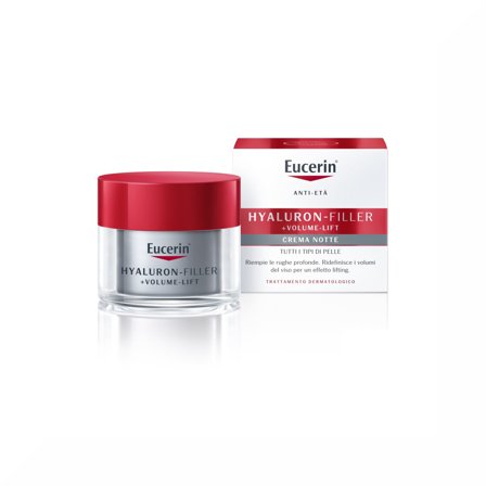 Eucerin Hyaluron-Filler+Volume-Lift Notte crema antirughe Pelle