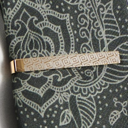 Breah Geo Remix Tie Bar for Men - Tie clips for skinny ties