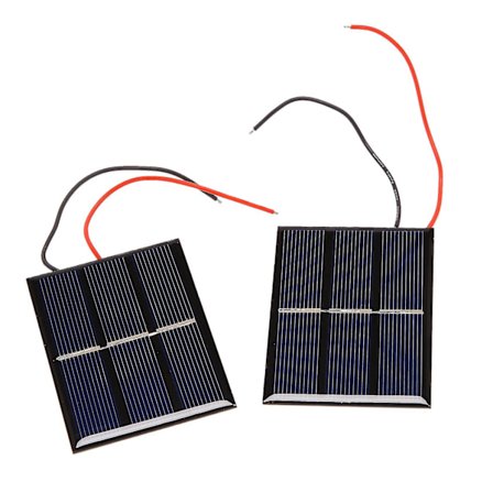 2 st 1,5v 400ma 80x60mm -mini solceller för solpaneler - gör-det-själv-projekt - leksaker - batteri C