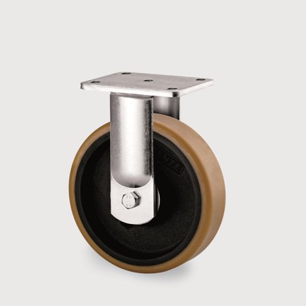 Tente 9688FTP160P63 Industrihjul fast hjul, plate 135 x 110 mm 160 mm, Garasjeinnredning & oppbevaring