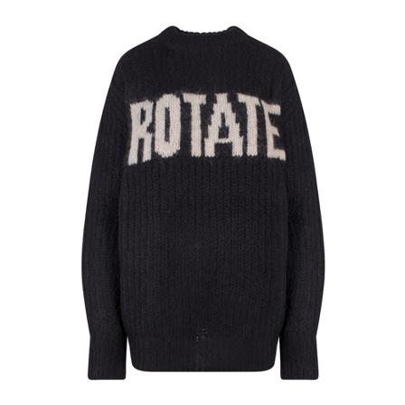 Rotate Birger Christensen, Knitwear Rt 1729 Czarny, Kobieta, Rozmiar: S