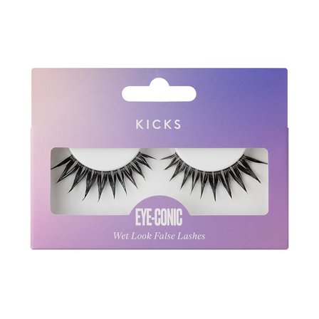 KICKS Beauty Eye-Conic - Wet Look False Lashes Black, Makeup, Øjenvipper, Kunstige Øjenvipper
