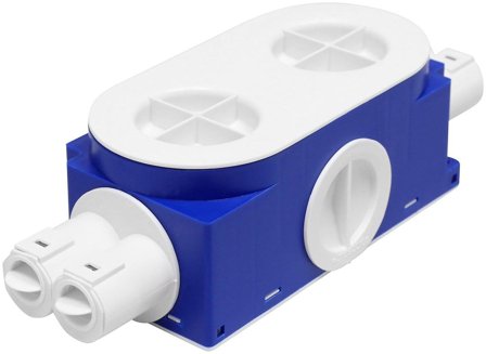 Malmbergs Veggboks Twistline, Dobbelboks, Stuss 4x16/20mm