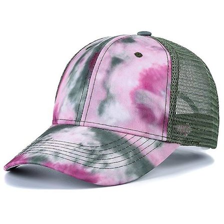 Fashion Women's Tie Dye Cap Multicolor Irregular Print Baseball Cap Women Outdoor Street Summer Hat-style 13