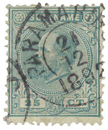 Suriname 1873-1889 - NVPH 10 - Stemplet