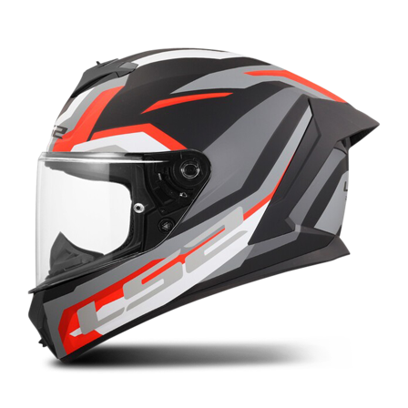 Casco Integrale LS2 FF820 Rapid III Hyper Nero/Rosso S