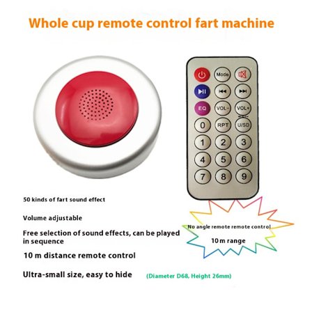 Fjernstyrt prompepute (Sølv, rød) for barn, pedagogiske leker bursdagsgave for 4-12 jenter gutter