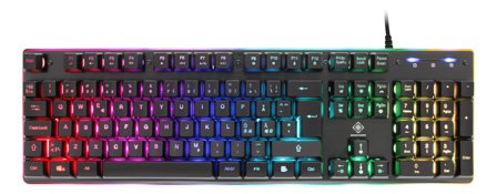 Deltaco GAMING GAM-021-RGB - tastatur - Nordisk - svart