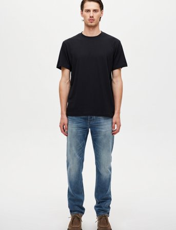 NEUW Lou Straight Nowhere Mid Vintage Indigo - Blue - 32 x 34