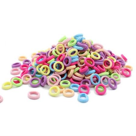 100-pack myke hårledninger i flere farger flerfarget