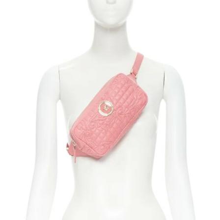 Versace Pre-owned Pre-owned Leather crossbody-Tass , Roze , Dames , Maat: ONE Size Vintage Tassen