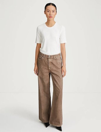 Stylein Kayne Denim Trousers - Beige - 31