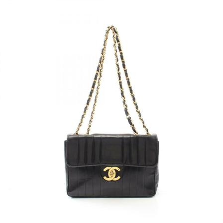 Chanel Vintage Pre-owned Shoulder Väska svart, Dam Vintage Väskor, Dam, Storlek: ONE SIZE