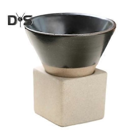 100ML Krus Keramik Tragt Kaffekop med Base Varmebestandig Håndlavet Japansk Stil Latte Cappuccino Te Espresso Konisk Krus Fødselsdagsgave