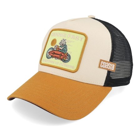 Coastal - Beige trucker Kasket - Hft Riding Fast Sand Coastal A-Frame Trucker @ Hatstore