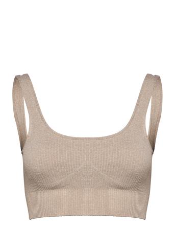 Aim ́n Beige Ribbed Seamless Bra Beige