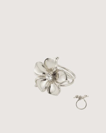 IOAKU LA FLEUR RING Kolor srebrny Biżuteria Dziewczyna - Kids Brand Store