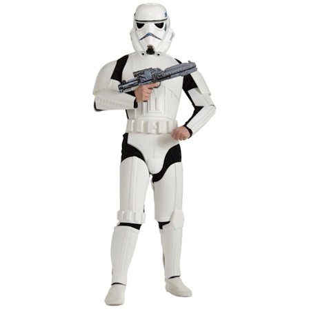 Star Wars Deluxe Stormtrooper Kostym Standard Vit/Svart