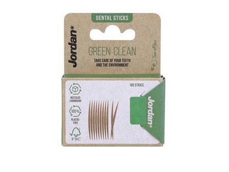 JORDAN Tandstickor Green Clean 100/fp - Lyreco - Sjukvård och omsorg - Hygien - Tandvård