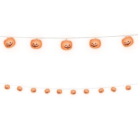Ljusslinga Pumpor 220cm - Halloween Dekoration - Kalaslagret.se