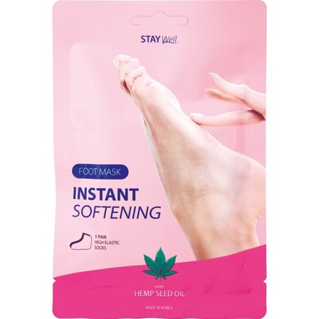 STAY WELL Instant Softening Foot Mask HEMP SEED 34g - Trattamento Piedi