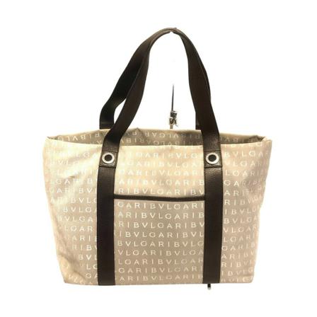Bvlgari Vintage Tote Tass , Beige , Dames , Maat: ONE Size Vintage Tassen