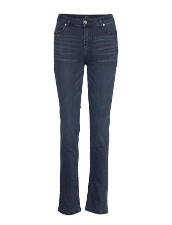 33 The Celina High Straight Custom Rette Jeans Blå Denim Hunter