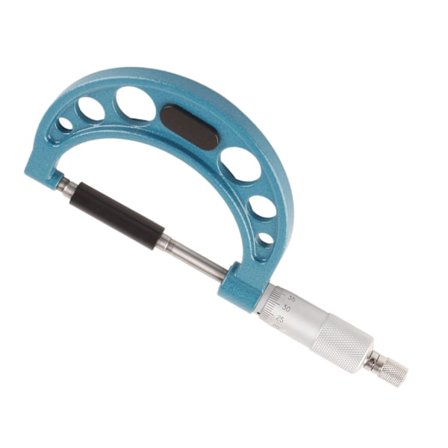 Ulkopuolinen mikrometri ruostumattomasta teräksestä, erittäin tarkka paksuuden mittaustyökalu avaimella 0,01 mm 50–75 mm