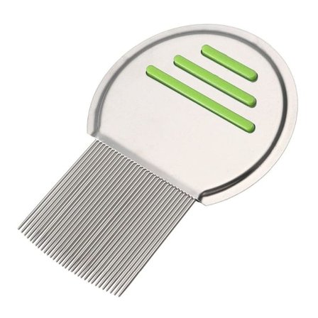 Luskamma i rostfritt stål silver