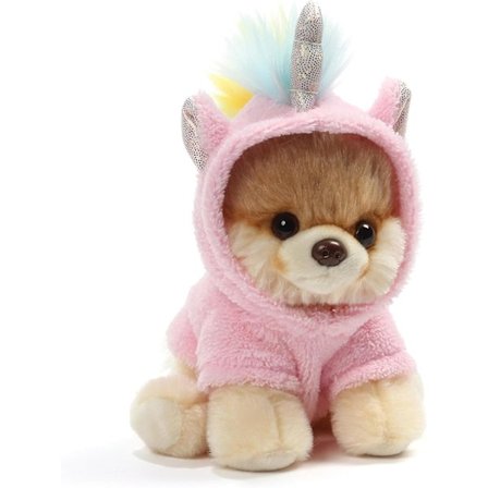 Verdens søteste hund Boo Itty Bitty Boo Unicorn kosedyr, 5"