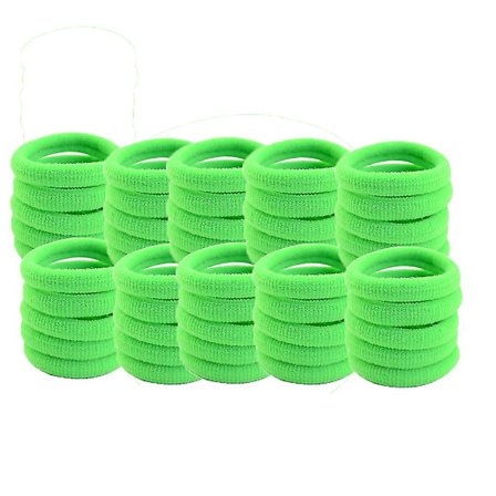 50 kpl naisten tyttöjen hiuspanta siteet köysi rengas elastinen hiuspanta poninhäntä pidike uusi