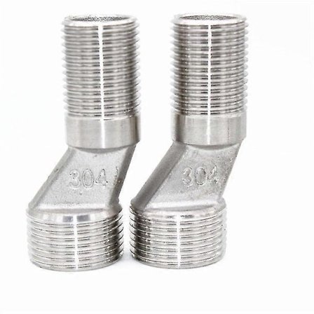 S-koppling 1/2 tum Han till 3/4 tum Han Tråd Offset Adapter Monteringshårdvara för Badrumsvägg Klotubsvattenkran Exponerad Duschsats