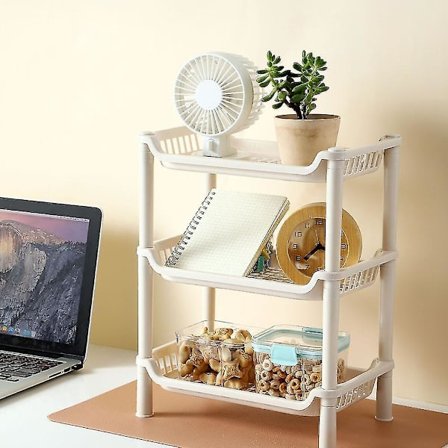 3-lags Badeværelseshylde Organizer Hjørne Opbevaringsstativ Brusebad Caddy