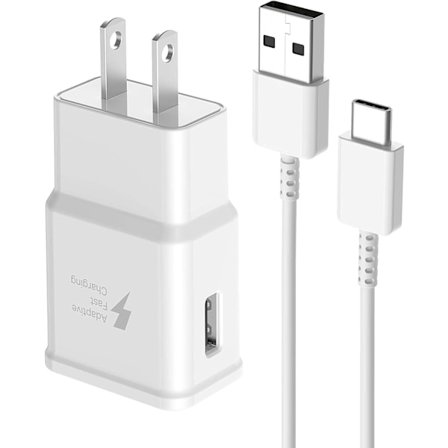 Samsung Oplader Hurtig Opladningskabel 1,8 m med USB Vægoplader til Samsung