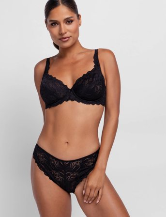 Dorina Angie Non Padded Wired Bra - Black - C x 80