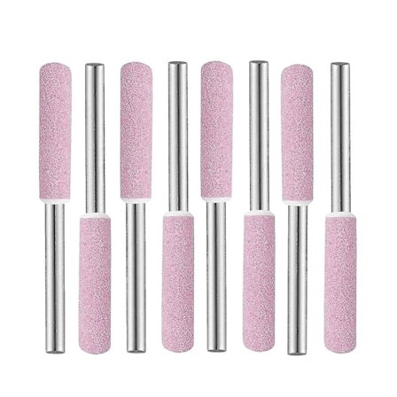 Sliping og polering av slipehoder, 8 stk. slipestein slipeskiver, 4 mm diamantsagkjedeslipingsfiler Hy