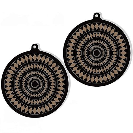 2 STK Termokromisk Silikone Induktionskogeplade Beskyttelsesmåtte - Skridsikker Induktionskogeplade Måtte til In