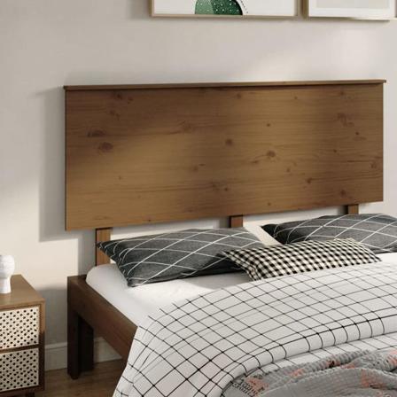 Vidaxl Sänggavel Honungsbrun 154x6x82,5 Cm Massiv Furu Brun