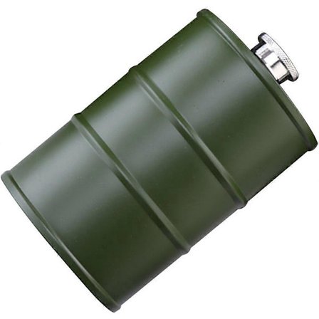 Stilfull Öl Vinfat Flaska För Picknickar 13.5x9.5 cm Livsmedelsgodkänt Rostfritt Stål Förvaring 1-pack