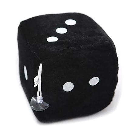Ripustettava pehmeä pörröinen noppa / Auton sisustus - Valitse väri Black
