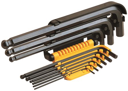 Ironside 114010 Vinkelnøkkelsett 9 deler, unbrako, 1,5–10 mm, Håndverktøy