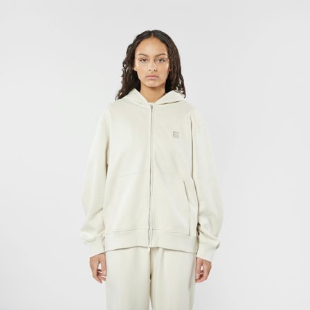 66 North men's Dyngja Zipped Hoodie Tops - Stone - S