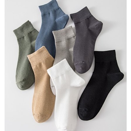 Fashion Men Sweat Absorption Business Socks Cotton Anti-Odor Socks 7/Pairs