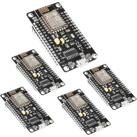 5 stk. ESP8266 WiFi-utviklingsmodul, Dealikee CH 340 Seriell trådløs modul Node Mcu Lua 4M WiFi WLAN Internett Ny versjon Utviklingskort