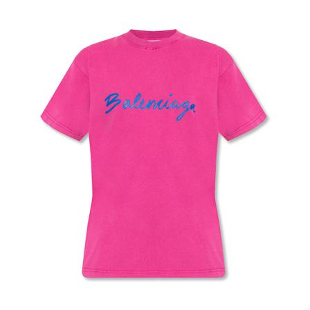 Balenciaga T-shirt Pink, Dame T-shirts