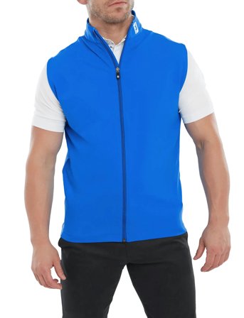 FootJoy Full-Zip Knit Vest - Blue - XL
