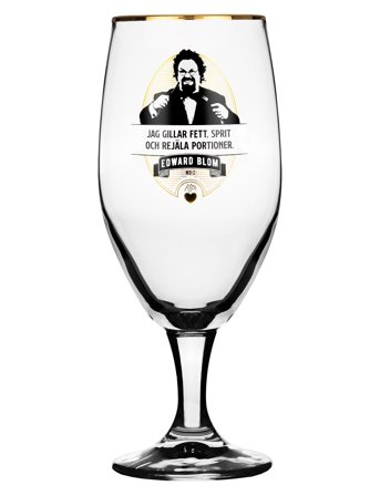 Edward Blom | Beer Glass No:2 "Jag Gillar Fett" | 40 CL