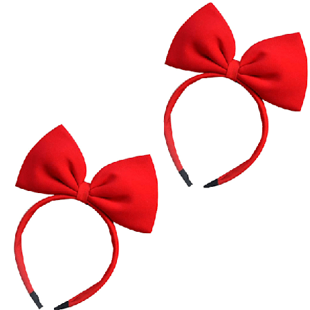 Röda rosett pannband delar, tyg huvudbonad, stort 3D rosett pannband för vuxna